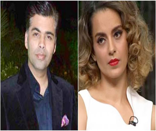 kangana ranaut,karan johar  ఈ ఇద్దరి మధ్య వివాదం ముదురుతోంది..!